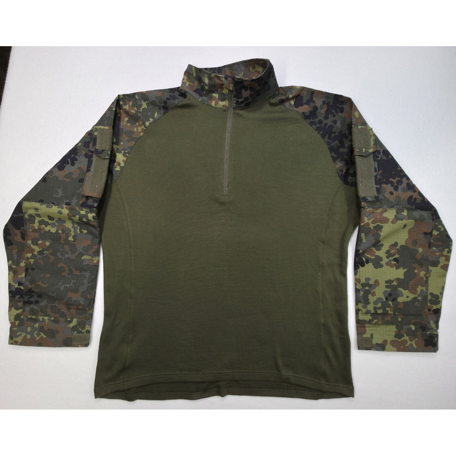 MilTec Brand Military Pullover Shirt Men Xl Camo Zip Pocket Sleeves Limited Use MilTec Brand Military Pullover Shirt Men Xl Camo Zip Pocket Sleeves Limited Use